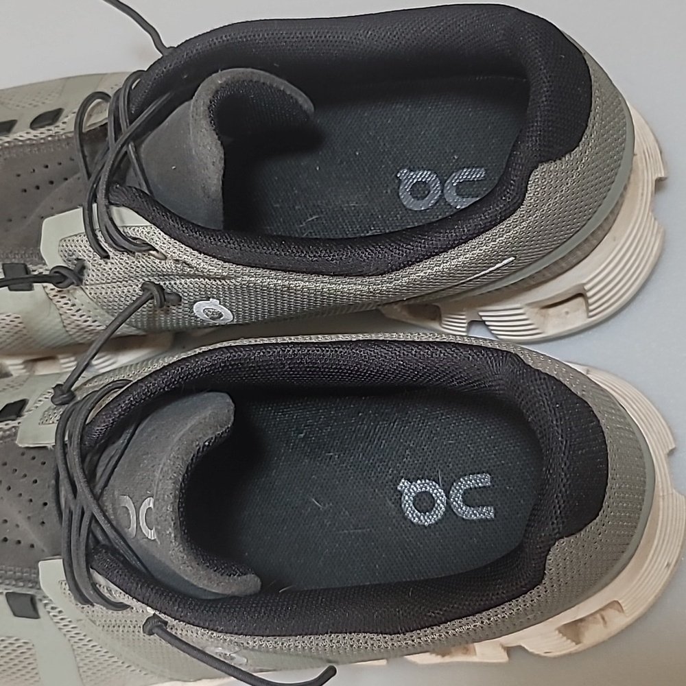 On Running Olive and Beige Athletic Shoes - Picture 7 of 15